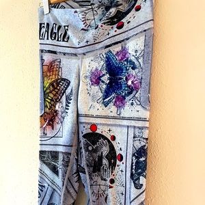 Vintage Niyama Sol Tarot Barefoot Leggings SZ Medium EUC Rare Hard To Find